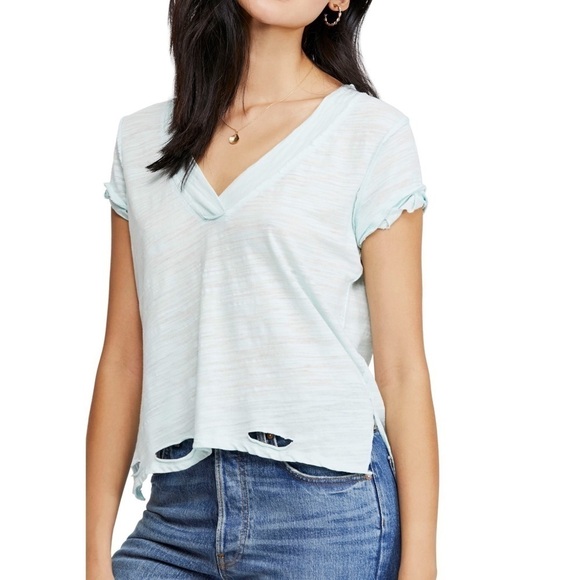 FREE People Sundance Tee in Mint - Picture 1 of 8